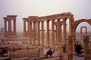alla citt� archeologica di Palmyra, in Siria